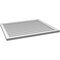 Ekena Millwork Vertical Surface Mount PVC Gable Vnt: Non-Functional, w/2"W x 1-1/2"H, Brickmould Frame, 38"W x 32"H GVPVE38X3202SN - alternate 3